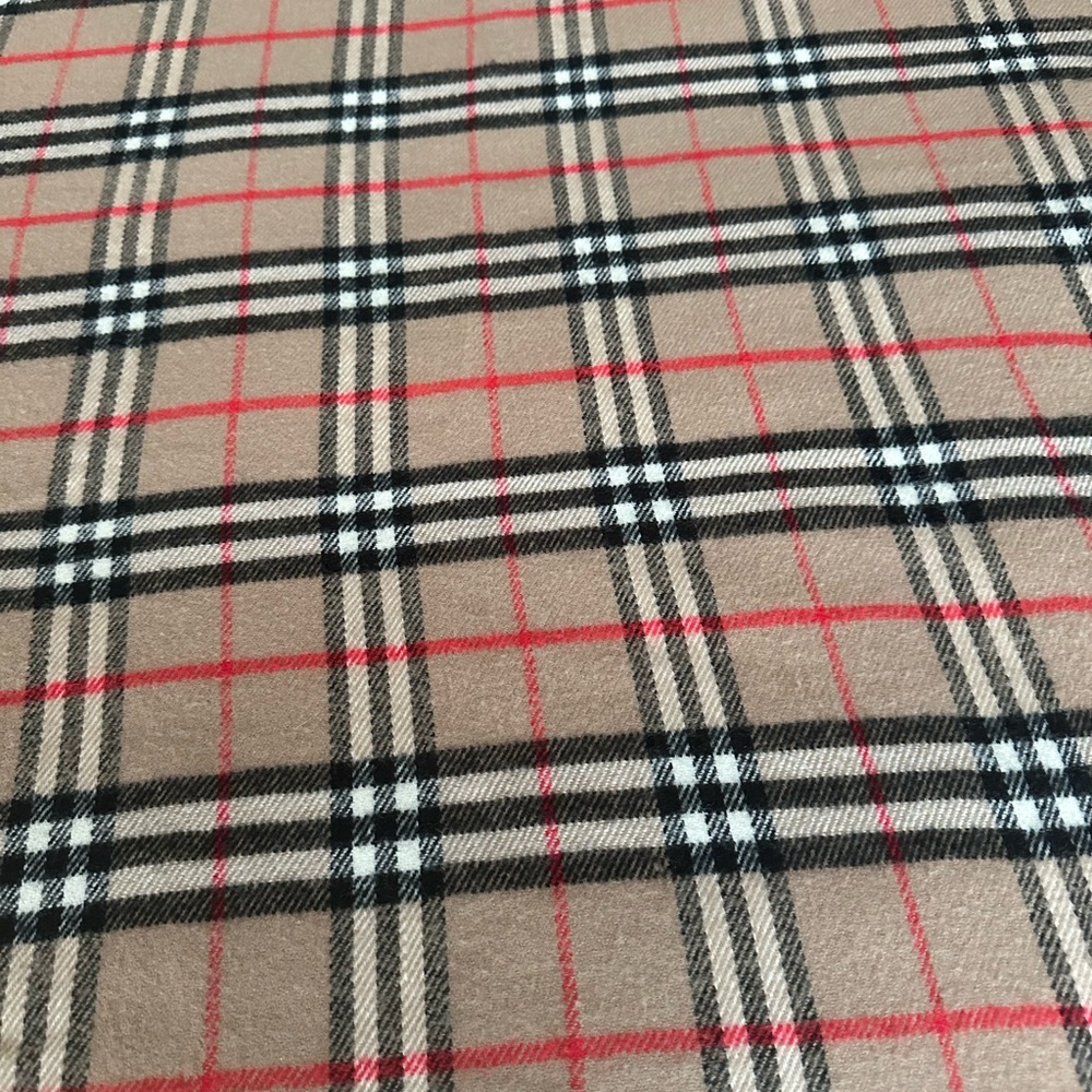 Burberry Beige and Red Check Throw - Picture 2 of 2
